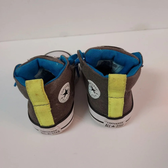 Converse All-Star Chuck Taylor Gray with Blue Laces Infant Size 4 - Picture 3 of 10